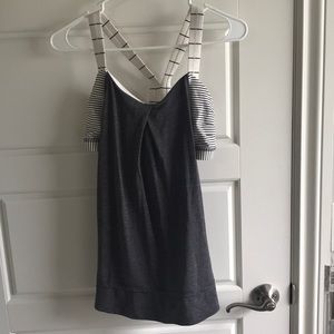 Lululemon yoga tank with built in bra